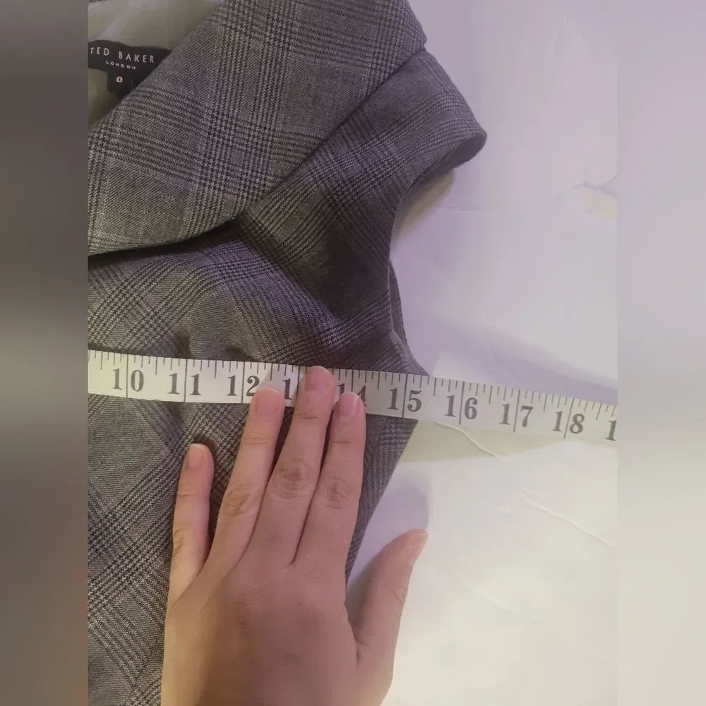 Ted Baker London Gray Checked Dress - Picture 2 of 10